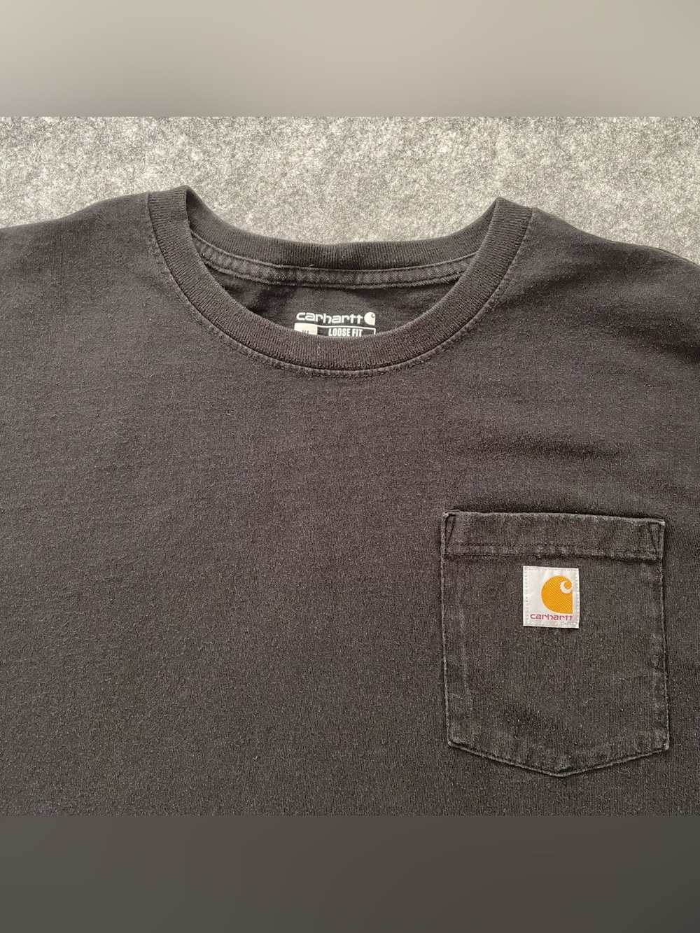 Carhartt Shirt Mens XL‎ Lot Of 2 Black Olive Loose Fit Workwear Heavyweight K87 - Picture 4 of 16